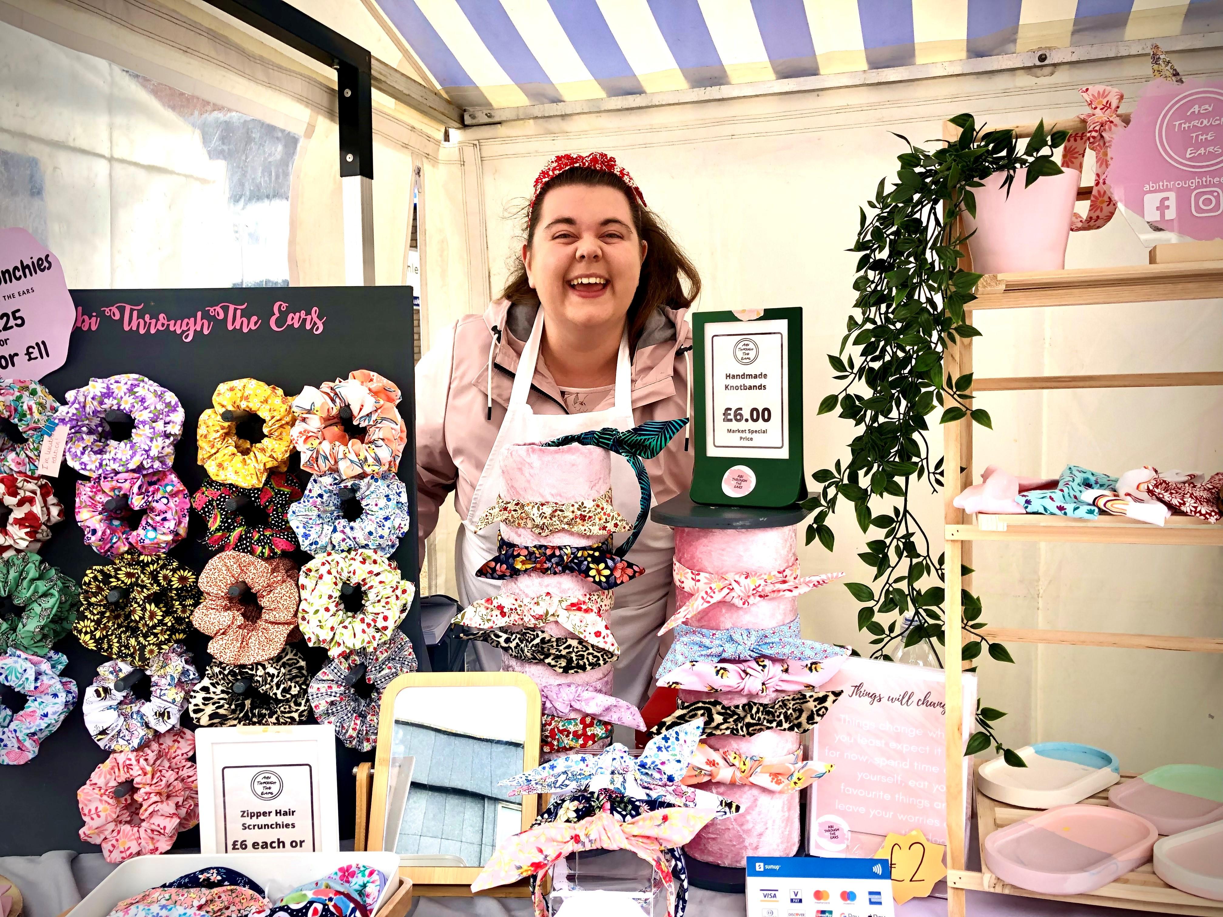 Abi Proctor, Through the Ears, Young Traders Market, Newcastle-under-Lyme Markets, regional final.