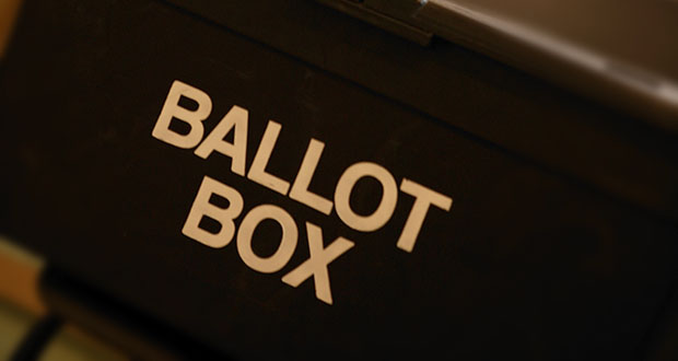 A photo of a ballot box.